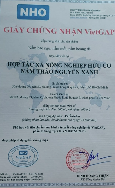 Chứng nhận VietGap